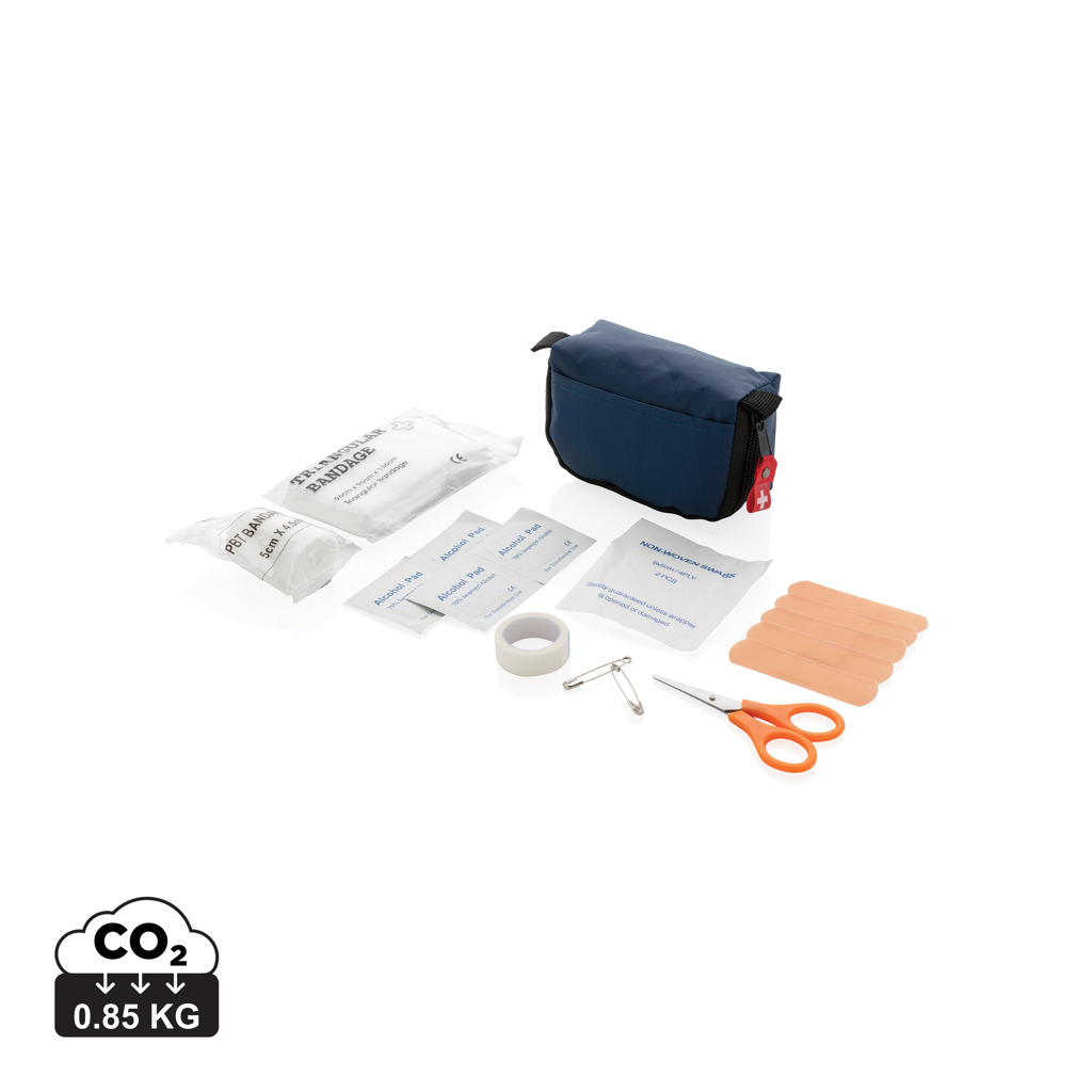 Trousse de premier secours publicitaire Bleu marine